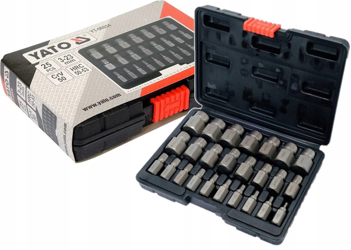 Yato Roncsoltcsavar kiszedő készlet 25 részes - YT-06034