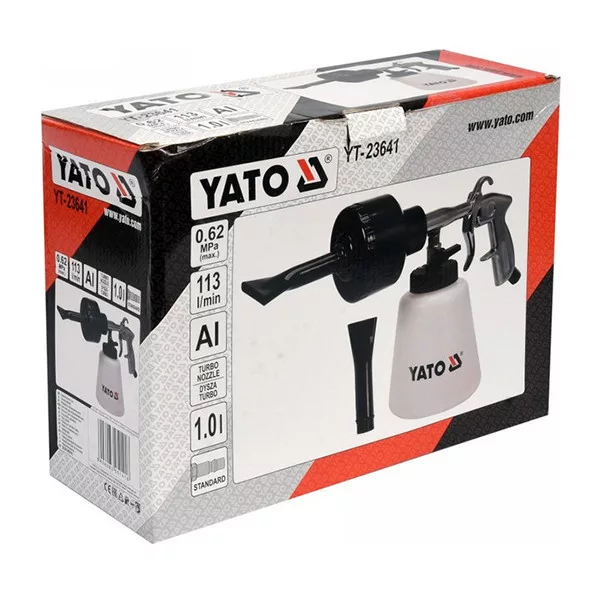 Yato Pneumatikus habszóró pisztoly turbó - aluminium 1L - YT-23641