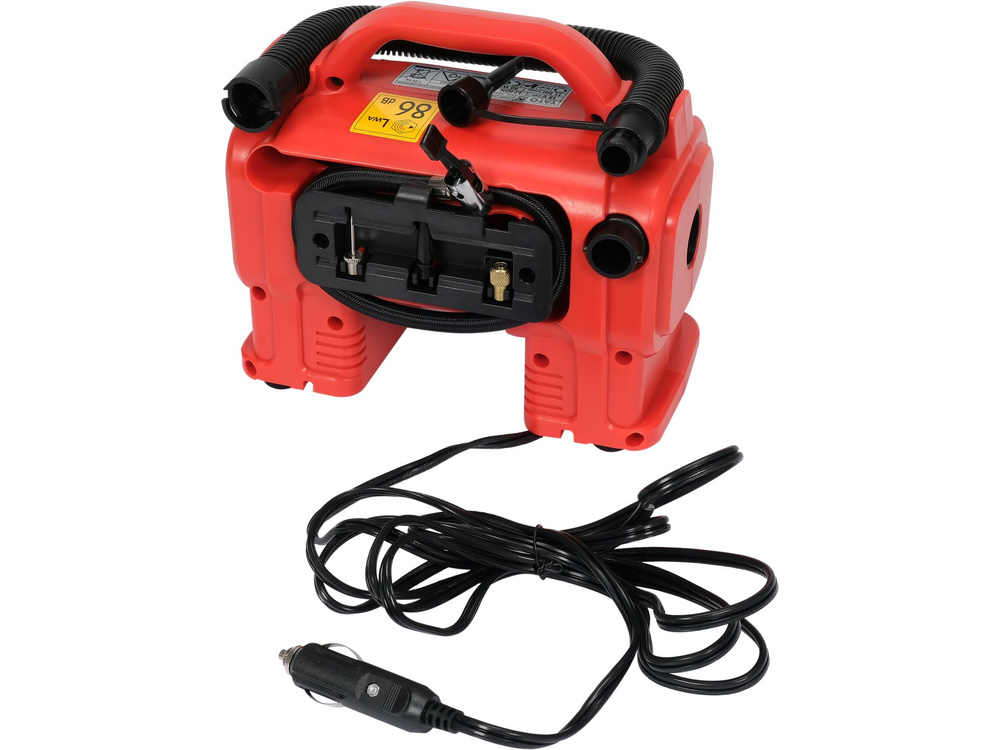 Yato Akkus kompresszor 11 bar 18V - 1 x 3,0 Ah akku töltővel + 12V szivargyújtó - YT-23247