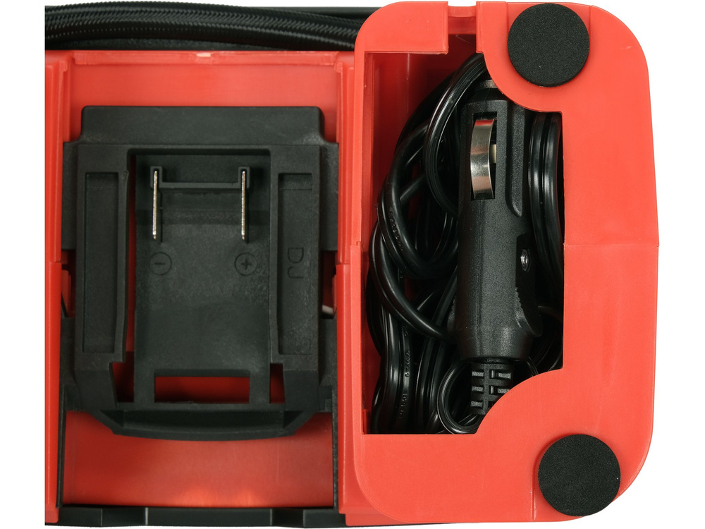 Yato Akkus kompresszor 11 bar 18V - 1 x 3,0 Ah akku töltővel + 12V szivargyújtó - YT-23247