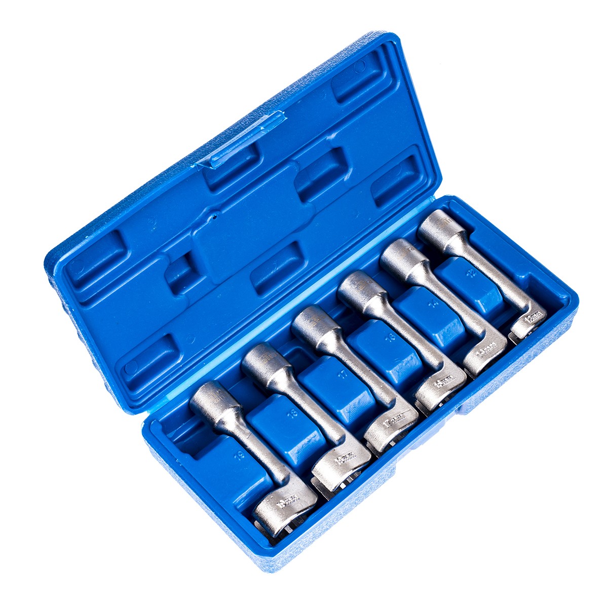 Befecskendező hollanderkulcs készlet nyitott 1/2″ meghajtással, 6 részes (12–19 mm) - S-6DI12