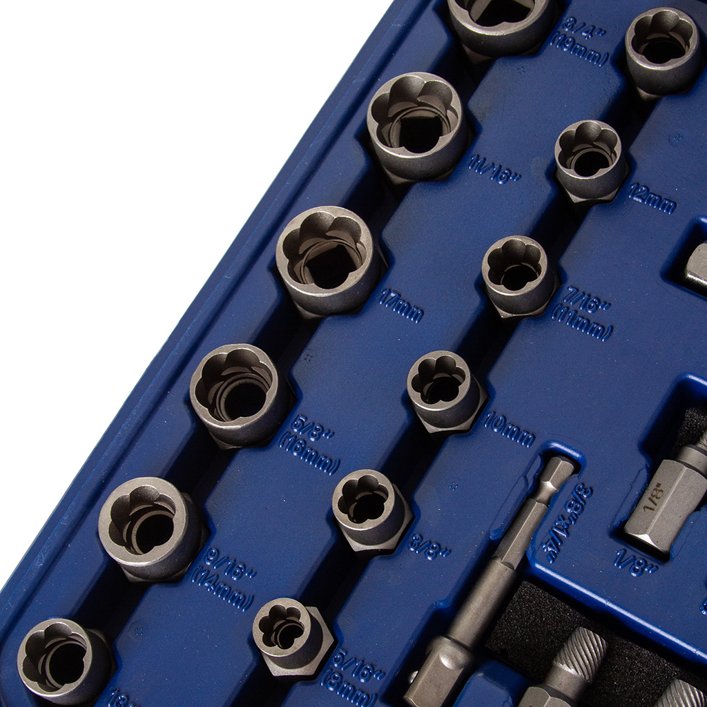 Sérült anya és csavarkiszedő készlet 49db-os - M58663