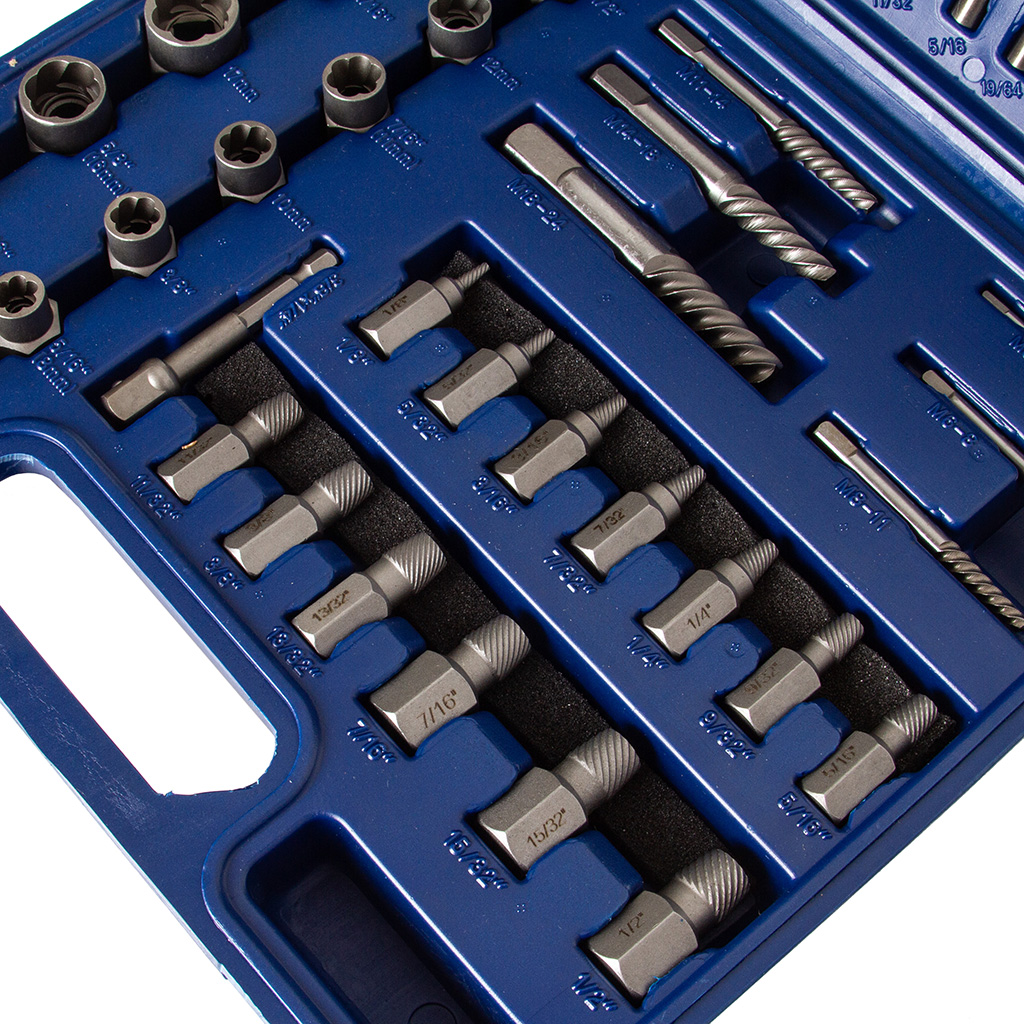 Sérült anya és csavarkiszedő készlet 49db-os - M58663