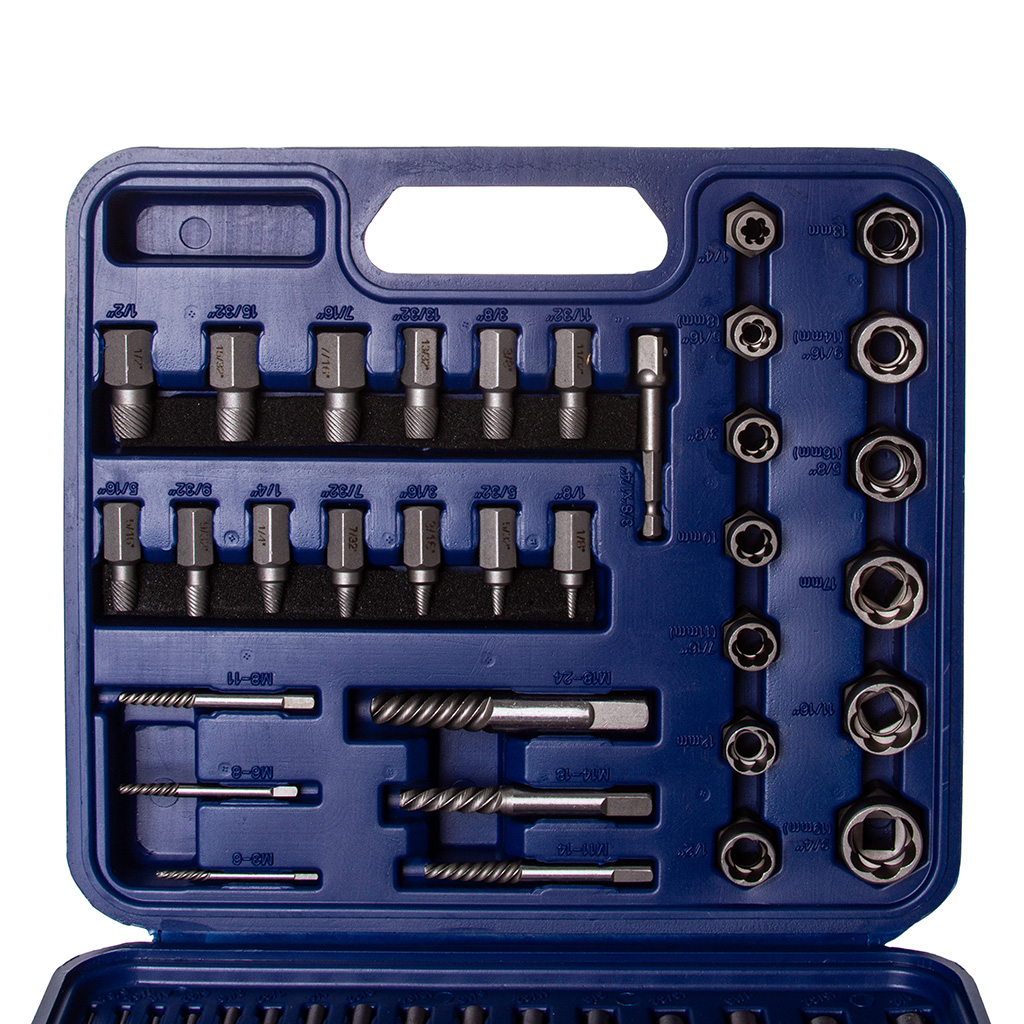 Sérült anya és csavarkiszedő készlet 49db-os - M58663