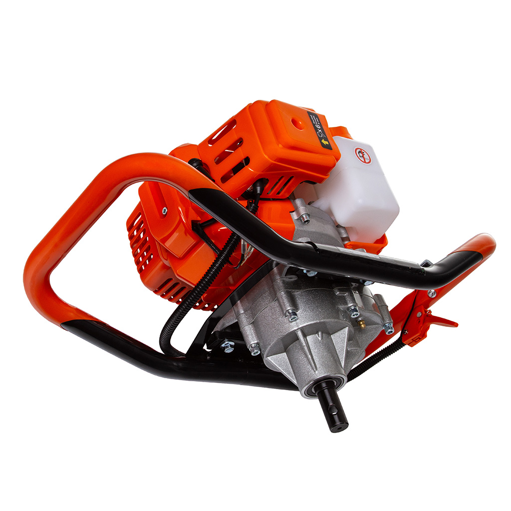 Benzines talajfúró gép 3 db fúrófejjel kerti és építési munkákhoz - M84000/3