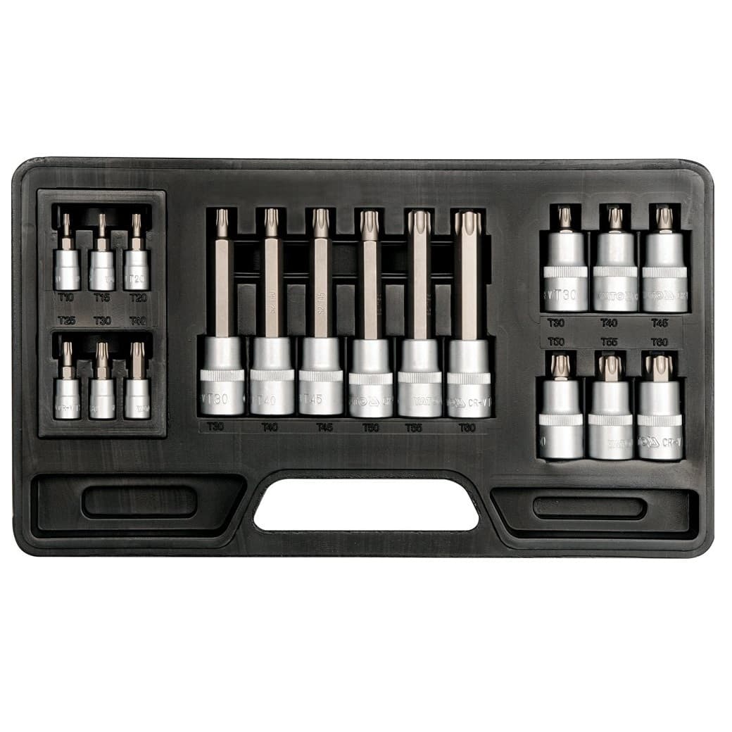 Yato 18 részes Torx bit dugókulcs készlet – 1/4