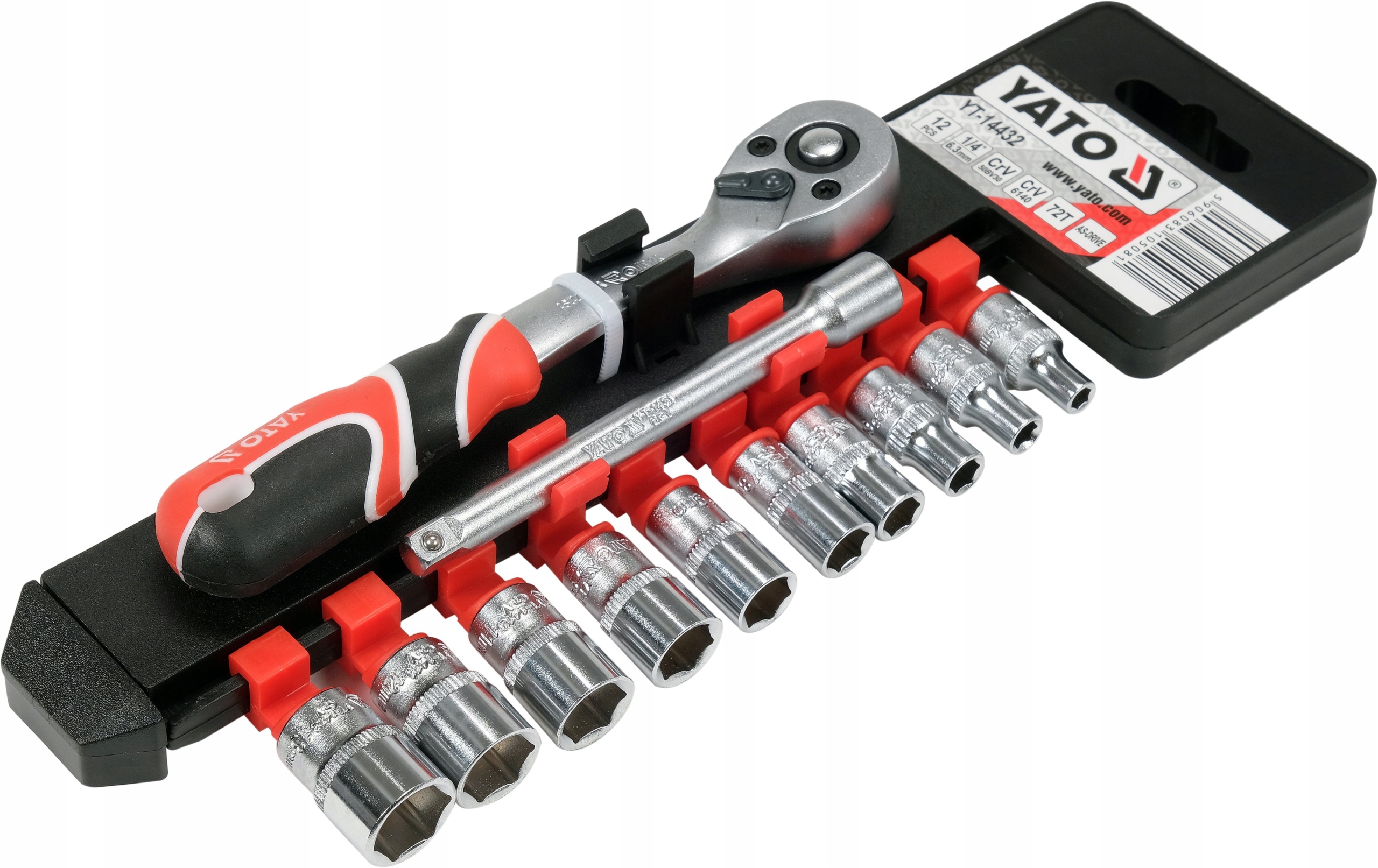 Yato racsnis dugókulcs készlet 1/4