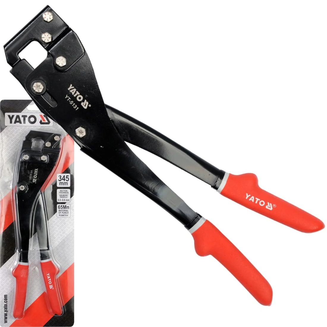 Yato Profilegyesítő fogó 0,5–0,8 mm lemezhez – 345 mm - YT-5131