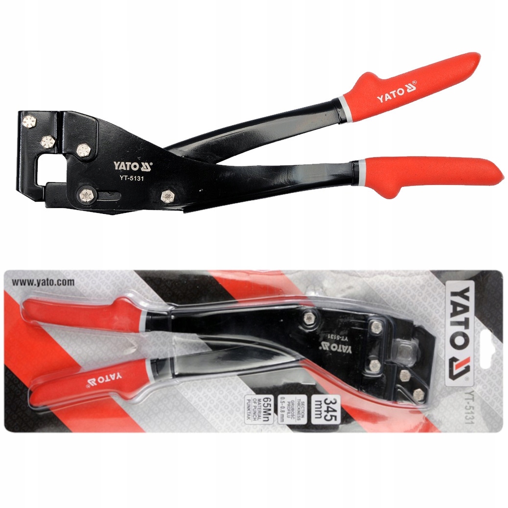 Yato Profilegyesítő fogó 0,5–0,8 mm lemezhez – 345 mm - YT-5131
