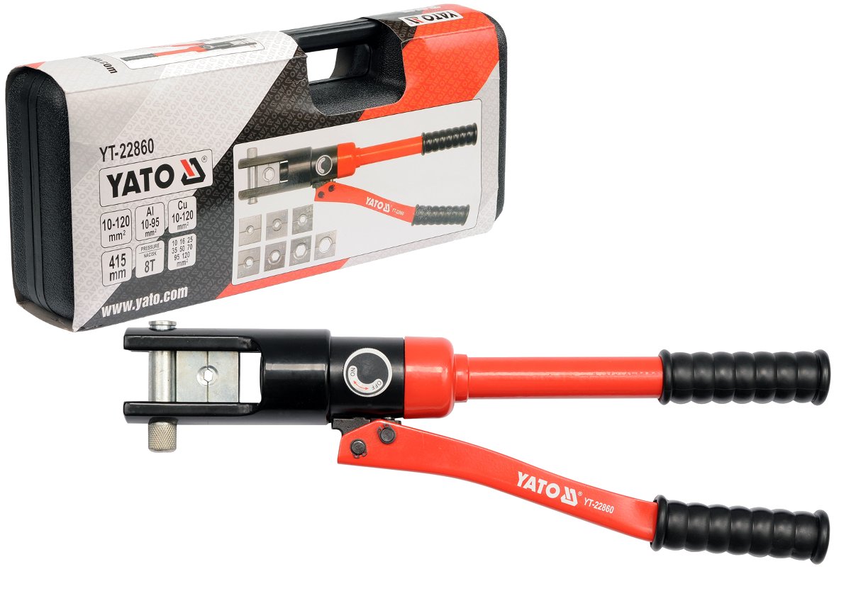 Yato Kézi hidraulikus kábelsaru prés, 10-120mm - YT-22860