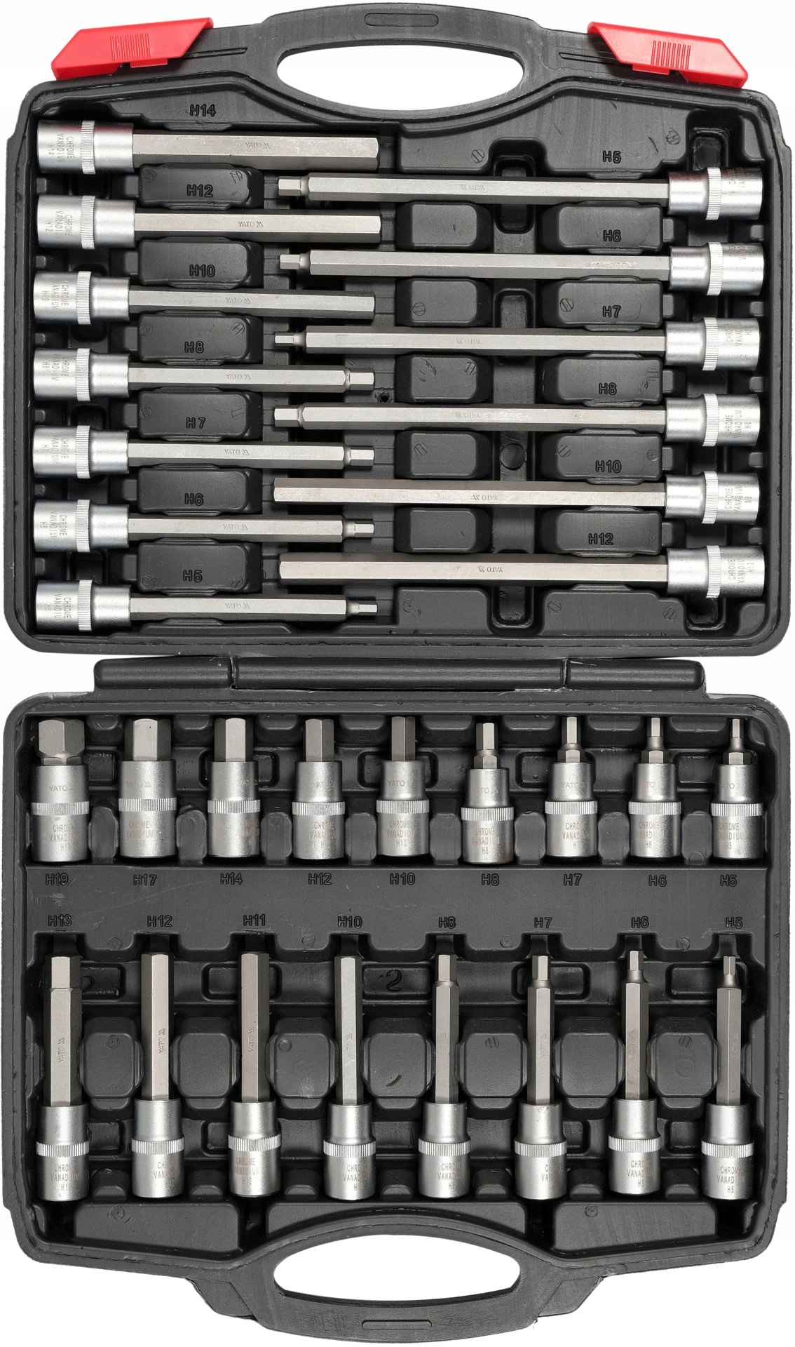 Yato Bit Dugókulcs Készlet - Imbusz - 30 db-os -1/2