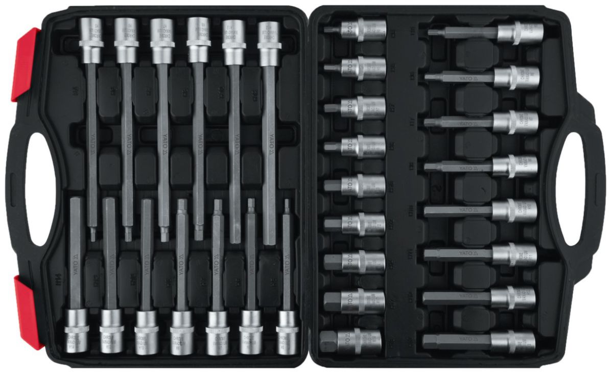 Yato Bit Dugókulcs Készlet - Imbusz - 30 db-os -1/2
