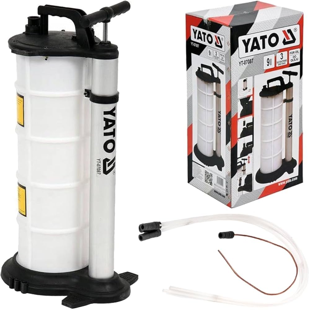 Yato Kézi olajleszívó/féklégtelenítő 9l+3db adapter - YT-07087