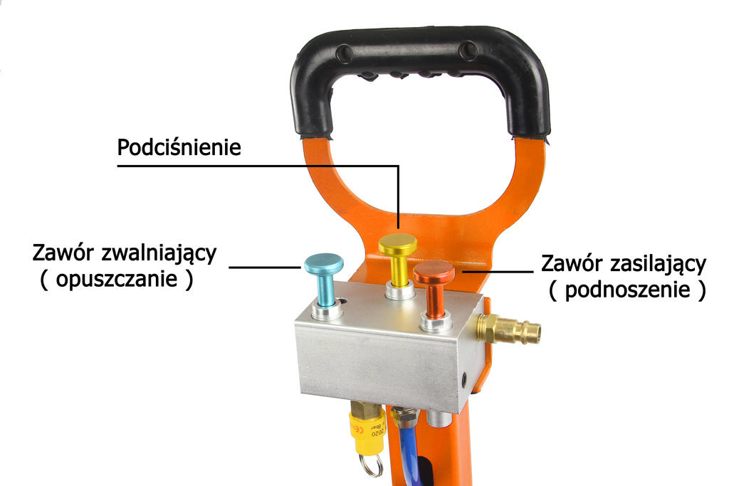Pneumatikus 3 légpárnás emelő 6T (Lifter) , 15-43 cm M80135