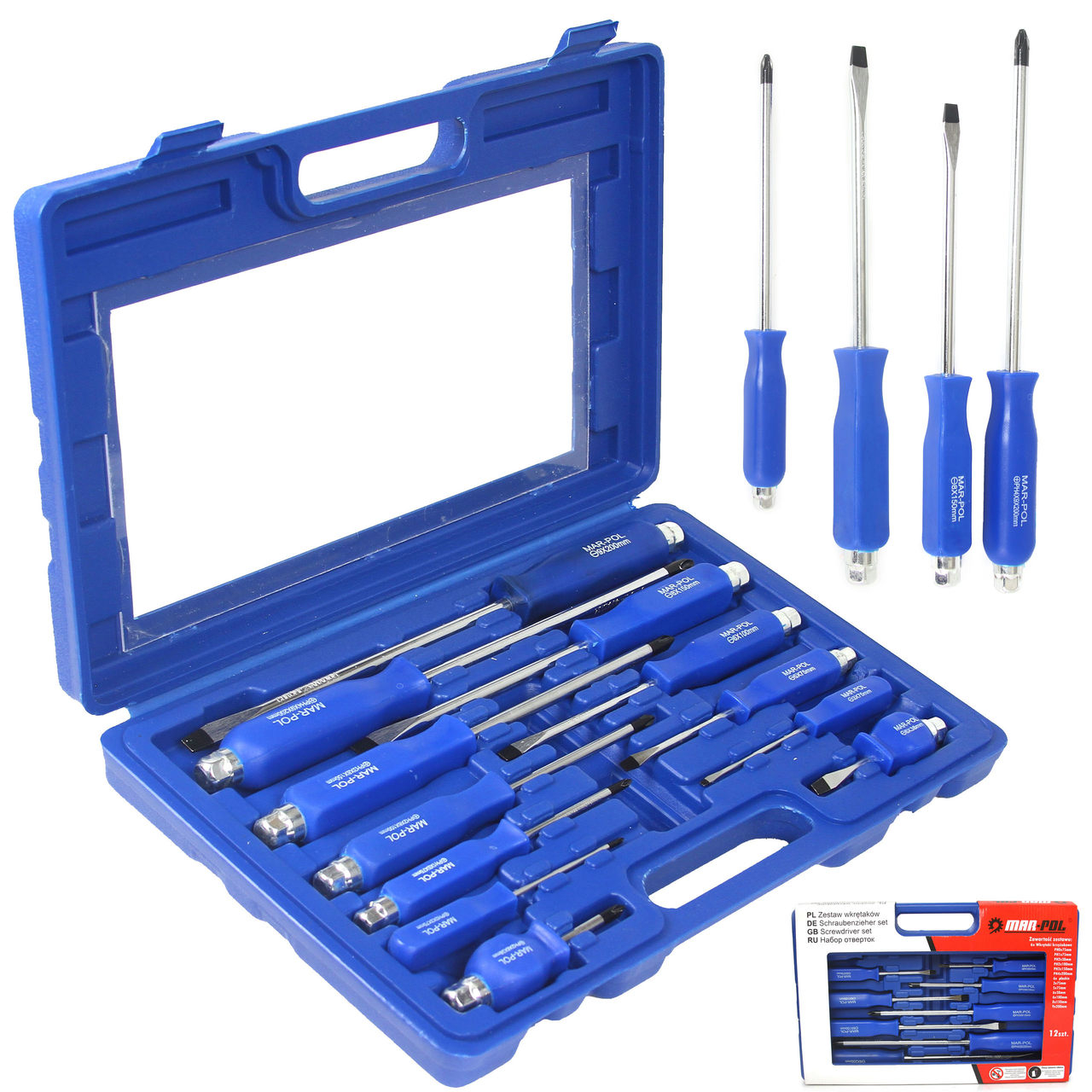 Csavarhúzó készlet 12 darabos  M61004